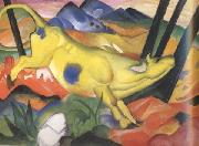 Franz Marc Yellow Cow (mk34) oil on canvas